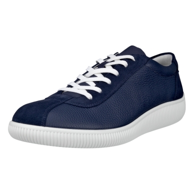 ECCO Soft Zero Sneakers (ECCO leather) navy blue/white men's