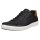 ECCO Soft 7 Easy Slip Lace Sneakers (Premium Leather) black/white men's