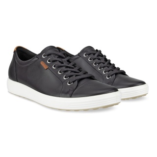 ECCO Soft 7 Sneakers (Full-grain leather) black ladies