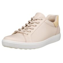 ECCO Soft 7 Easy Slip Low Sneakers (Premium Leather) limestone Ladies