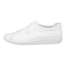 ECCO Soft 2.0 Anniversary Sneakers (ECCO Leather) white ladies