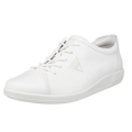 ECCO Soft 2.0 Anniversary Sneakers (ECCO Leather) white ladies