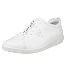 ECCO Soft 2.0 Anniversary Sneakers (ECCO Leather) white ladies