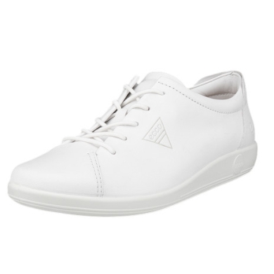 ECCO Soft 2.0 Anniversary Sneakers (ECCO Leather) white ladies