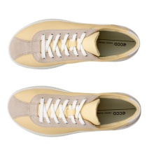 ECCO Soft Zero Sneakers (ECCO Leather) yellow/beige ladies