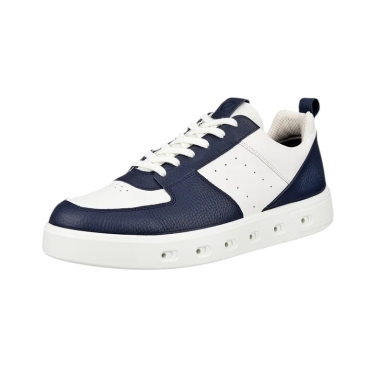 ECCO Sneaker Street 720 GTX (smooth leather, waterproof) dark blue/white men's