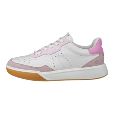ECCO Sneaker Street Court Lea (Premium Leather) white/pink/purple ladies
