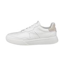ECCO Street Court Lea Sneakers (Premium Leather) white men's