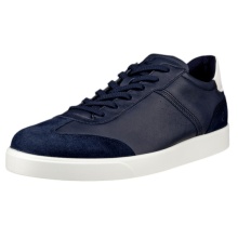 ECCO Sneaker Street Lite Low (Leather) navy blue Men's