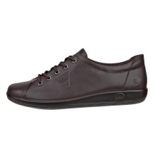 ECCO Sneaker Soft 2.0 Tie (light and flexible sole) dark brown ladies