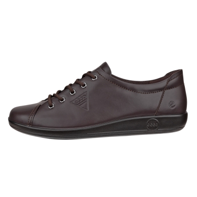 ECCO Sneaker Soft 2.0 Tie (light and flexible sole) dark brown ladies