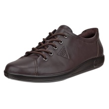 ECCO Sneaker Soft 2.0 Tie (light and flexible sole) dark brown ladies
