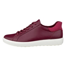 ECCO Soft 7 Easy Slip Low Sneakers (Premium Leather) plum violet ladies