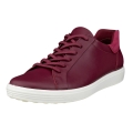ECCO Soft 7 Easy Slip Low Sneakers (Premium Leather) plum violet ladies