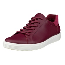 ECCO Soft 7 Easy Slip Low Sneakers (Premium Leather) plum violet ladies