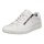 ECCO Soft 7 Side Zip Lace Sneakers (Premium Full-Grain Leather) white ladies