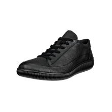 ECCO Soft Zero WP Sneakers (Premium Leather, Waterproof) black men's