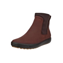 ECCO Soft 7 Tred Chelsea GTX Ankle Boots (Nubuck Leather, Waterproof) Burgundy/Chocolate Ladies
