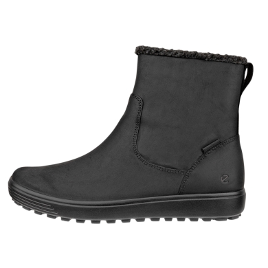 ECCO Soft 7 Tred Warm Winter Boots (Nubuck Leather) black ladies