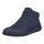 ECCO Everyday Travel Shoes Soft Zero Bootie WP Mid-Cut (Premium Leather, Waterproof) navy blue Ladies