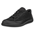 ECCO Soft Zero WP Sneakers (Premium Leather, Waterproof) black ladies