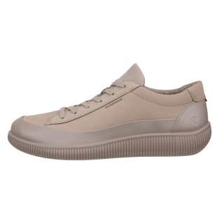ECCO Soft Zero WP Sneakers (Premium Leather, Waterproof) Light Brown Ladies