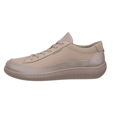 ECCO Soft Zero WP Sneakers (Premium Leather, Waterproof) Light Brown Ladies