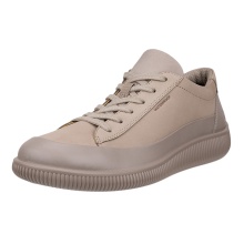 ECCO Soft Zero WP Sneakers (Premium Leather, Waterproof) Light Brown Ladies