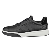 ECCO Street Court Lea Sneakers (Premium Leather) black men's