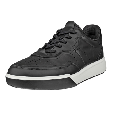ECCO Street Court Lea Sneakers (Premium Leather) black men's
