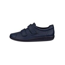 ECCO Sneaker Velcro Soft 2.0 (Premium Full-Grain Leather) navy blue ladies