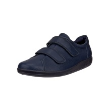 ECCO Sneaker Velcro Soft 2.0 (Premium Full-Grain Leather) navy blue ladies
