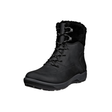 ECCO Winter Boots Trace Lite WP Mid Boot (Nubuck Leather, Waterproof, Warm) Black Ladies
