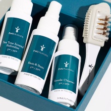 EMU Australia Shoe Care Care Kit Set (59ml Refresher, 59ml Rain & Stain, 59ml Suede Cleaner, Brush)