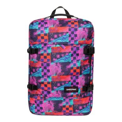 Eastpak Travel Backpack Travelpack Retro Surf Funk (42 Litres, with Laptop Compartment) colourful