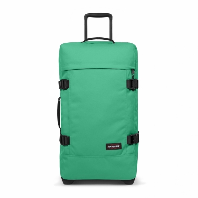 Eastpak Travel Bag Tranverz M Gem Green (78 Litres) with Wheels green