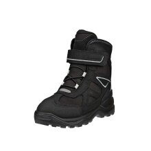 Ecco Winter Boots Snow Mountain Lace (Premium Leather and Textile, Waterproof) black children