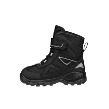Ecco Winter Boots Snow Mountain Lace (Premium Leather and Textile, Waterproof) black children