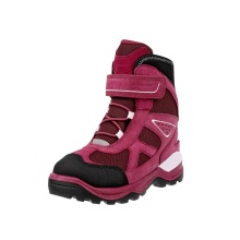 Ecco Winter Boots Snow Mountain (Nubuck Leather/Textile, waterproof) pink/plum girls