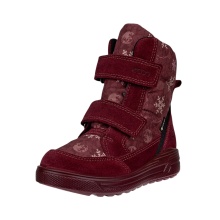 Ecco Winter Boots Urban Snowboarder Mid GTX (Suede, waterproof) winter red children