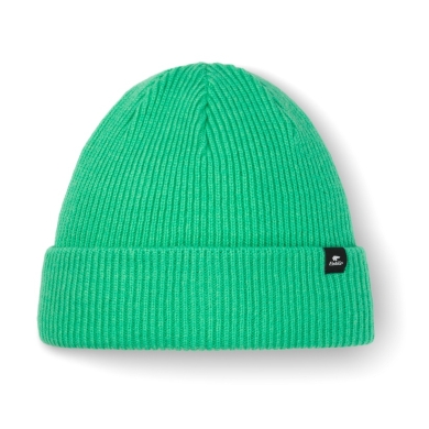 Polar Bear Beanie (Beanie) Salma 2.0 - Merinomix, Ribbed Structure - Green - 1 Piece