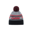 Polar Bear Hat (Pom Pom) Chani - Merinomix - black/grey/red - 1 piece