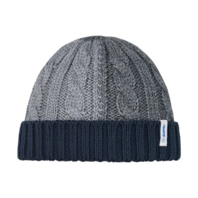 Polar Bear Beanie Alba - Merinomix - grey/navy blue - 1 piece