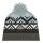 Polar Bear Hat (Pom Pom) Kathrin Ladies - Merinomix - green/blue/black - 1 piece