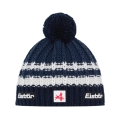 Polar Bear Hat (Pom Pom) Kova SA - Merinomix - midnight blue/white - 1 piece