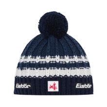 Polar Bear Hat (Pom Pom) Kova SA - Merinomix - midnight blue/white - 1 piece