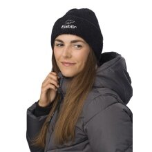 Polar Bear Winter Hat (Beanie) Mana - Fluffy Texture - Ladies Black - 1 Piece