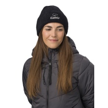 Polar Bear Winter Hat (Beanie) Mana - Fluffy Texture - Ladies Black - 1 Piece