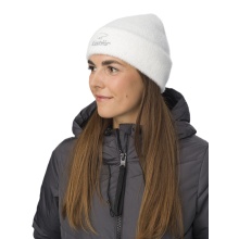 Polar Bear Winter Hat (Beanie) Mana - Fluffy Texture - Ladies White - 1 Piece