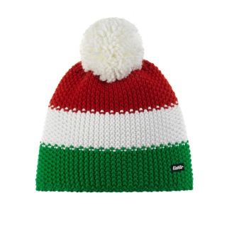 Polar Bear Winter Hat Star with Pom Pom (Pompon) Green/Red/White - 1 Piece